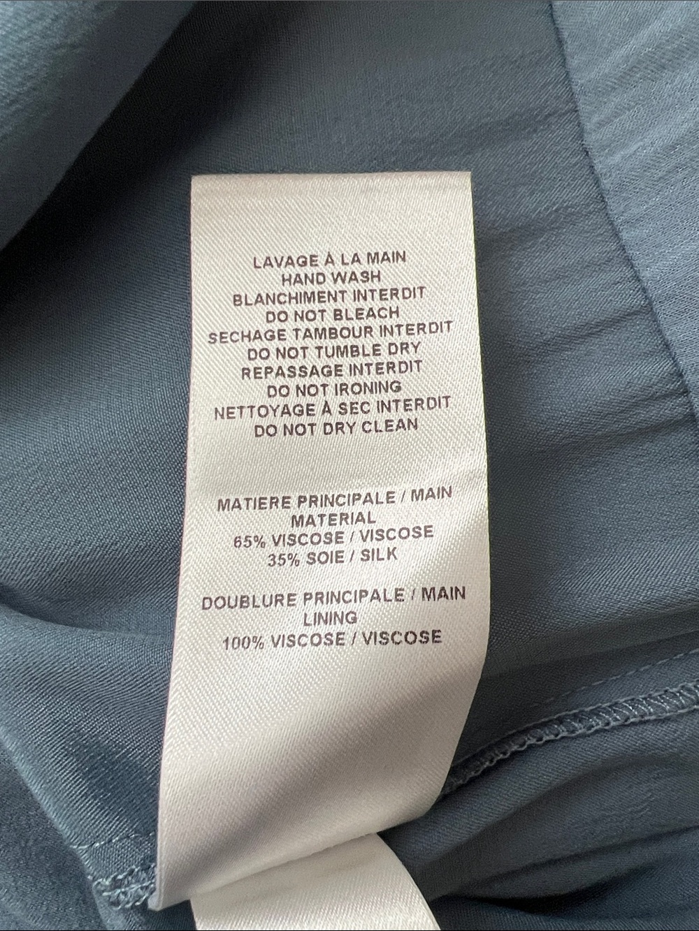 See By Chloé Silk Blend Tie Neck Ruffle Dress Mirage Blue US 8 | EU 40 - Picture 10 of 12
